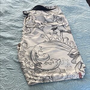 Tommy Bahama Black and White Swim Board Shorts